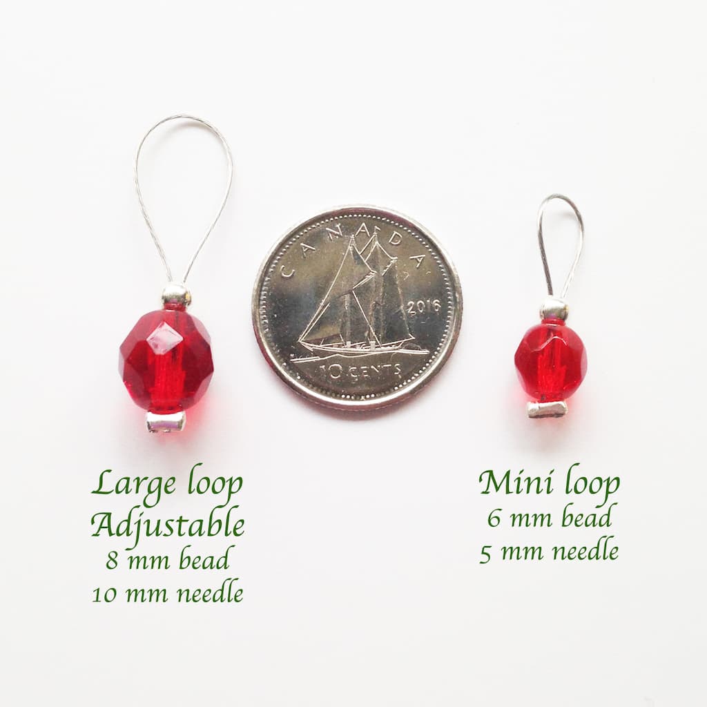 Plum Stitch Markers