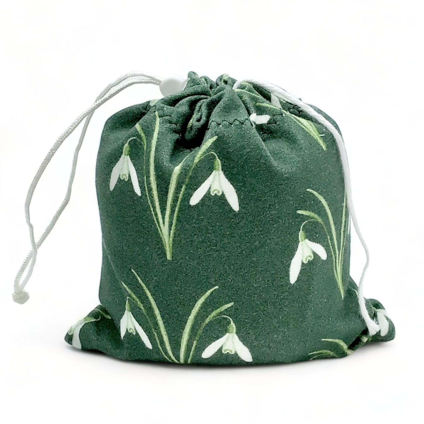 Snowdrops on Dark Green