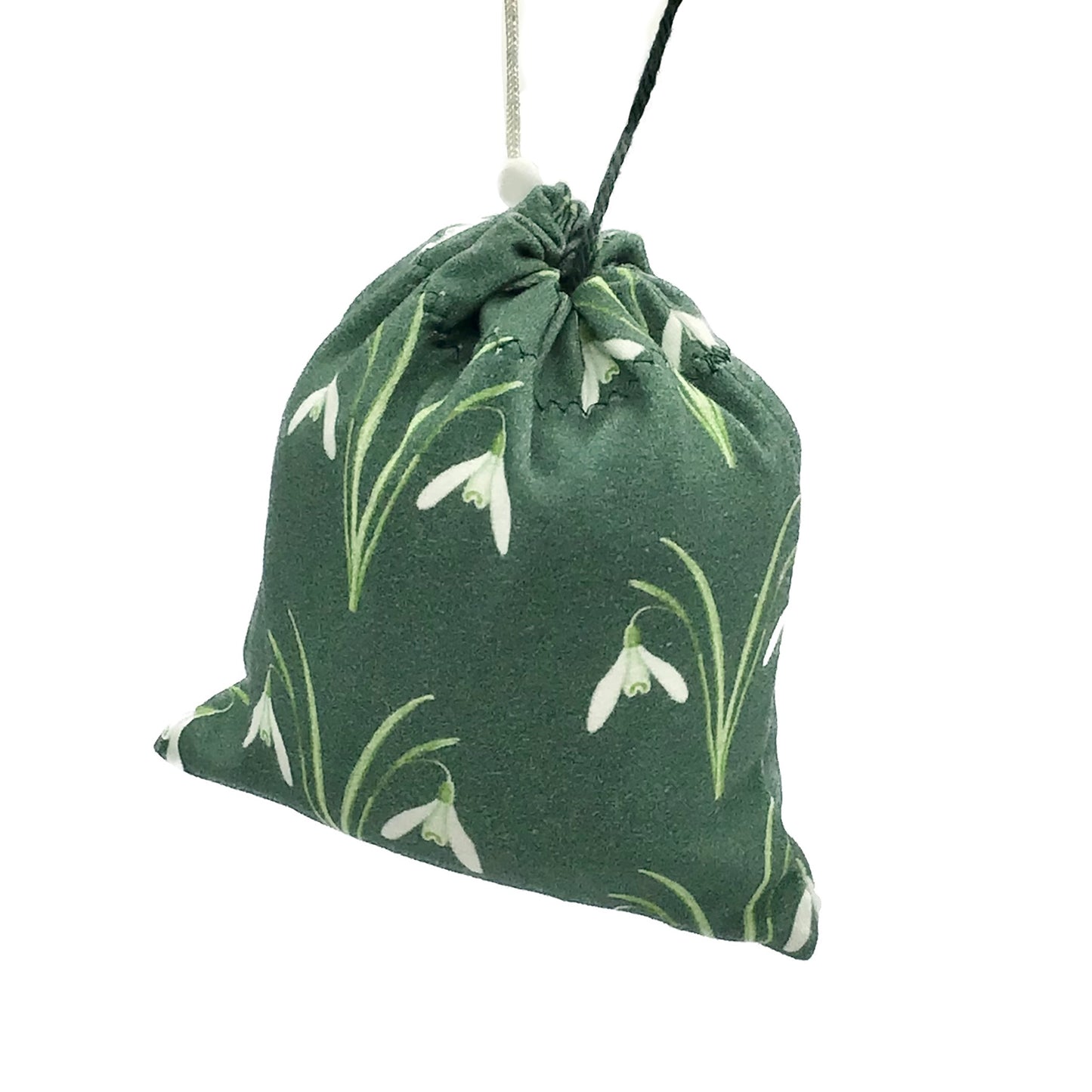 Snowdrops on Dark Green