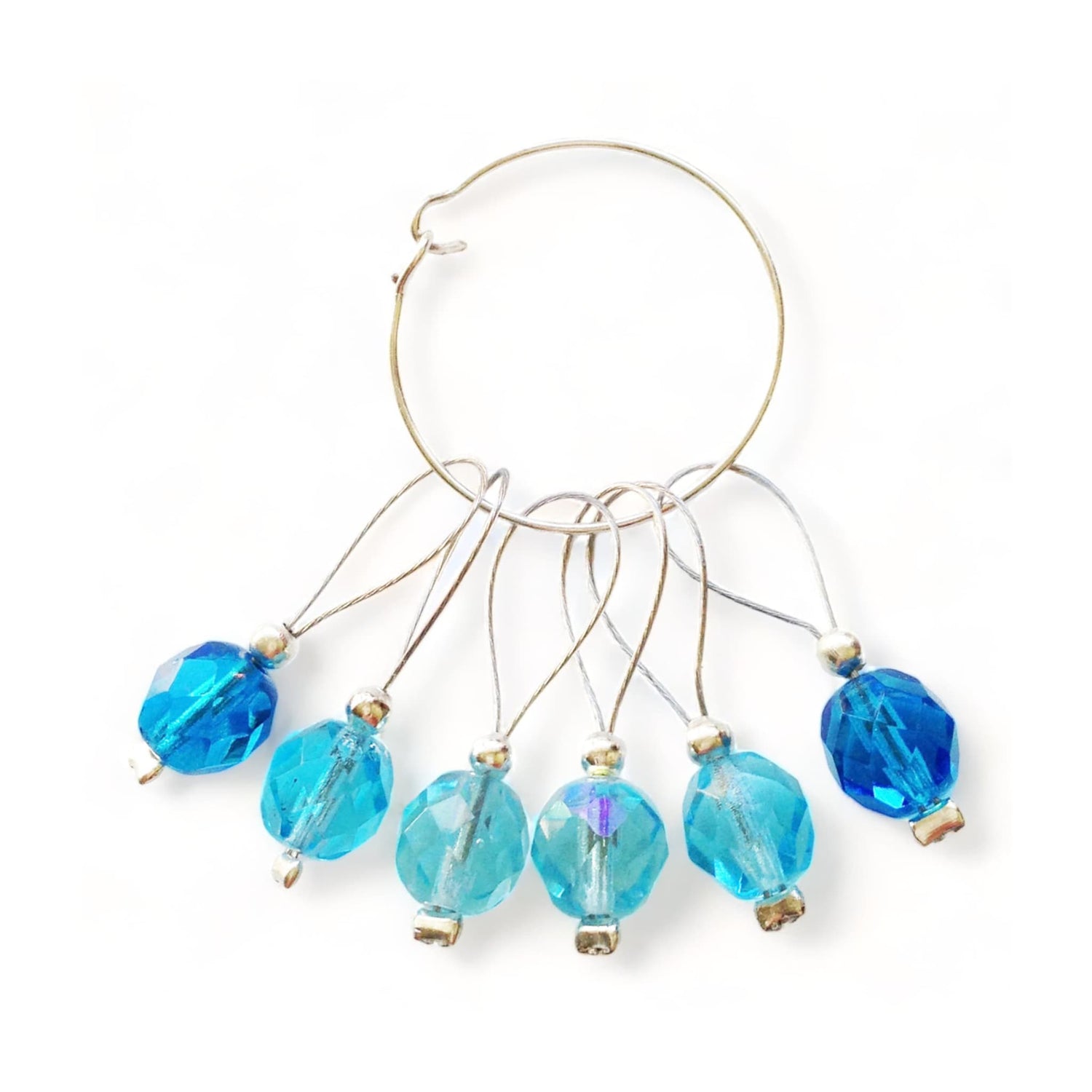 Fire Polished Glass Stitch Markers