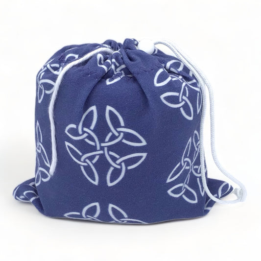 Square Celtic Knot on Navy