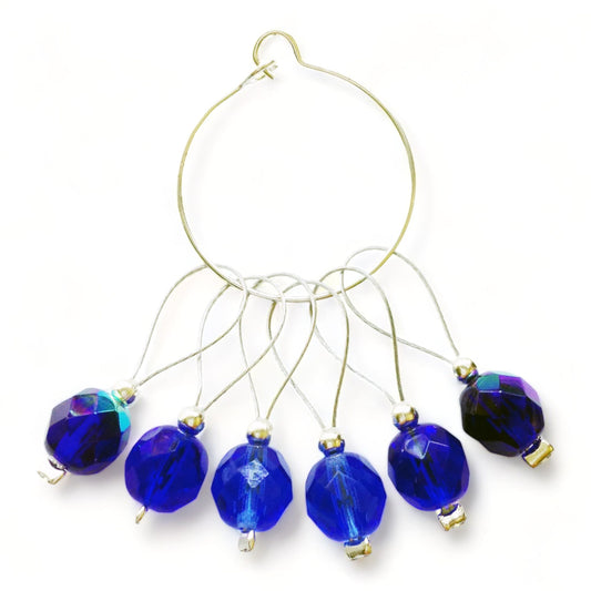 Cobalt Stitch Markers