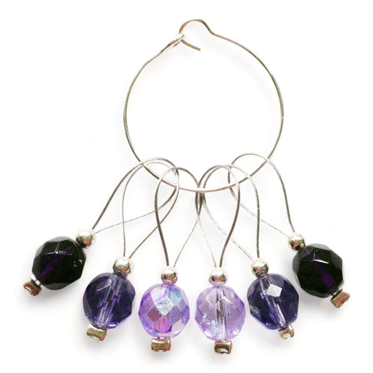 Plum Stitch Markers